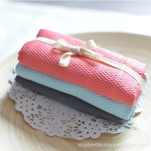 Microfiber Kitchen Cloth Wine Glass Towel (WJ-CR1376)